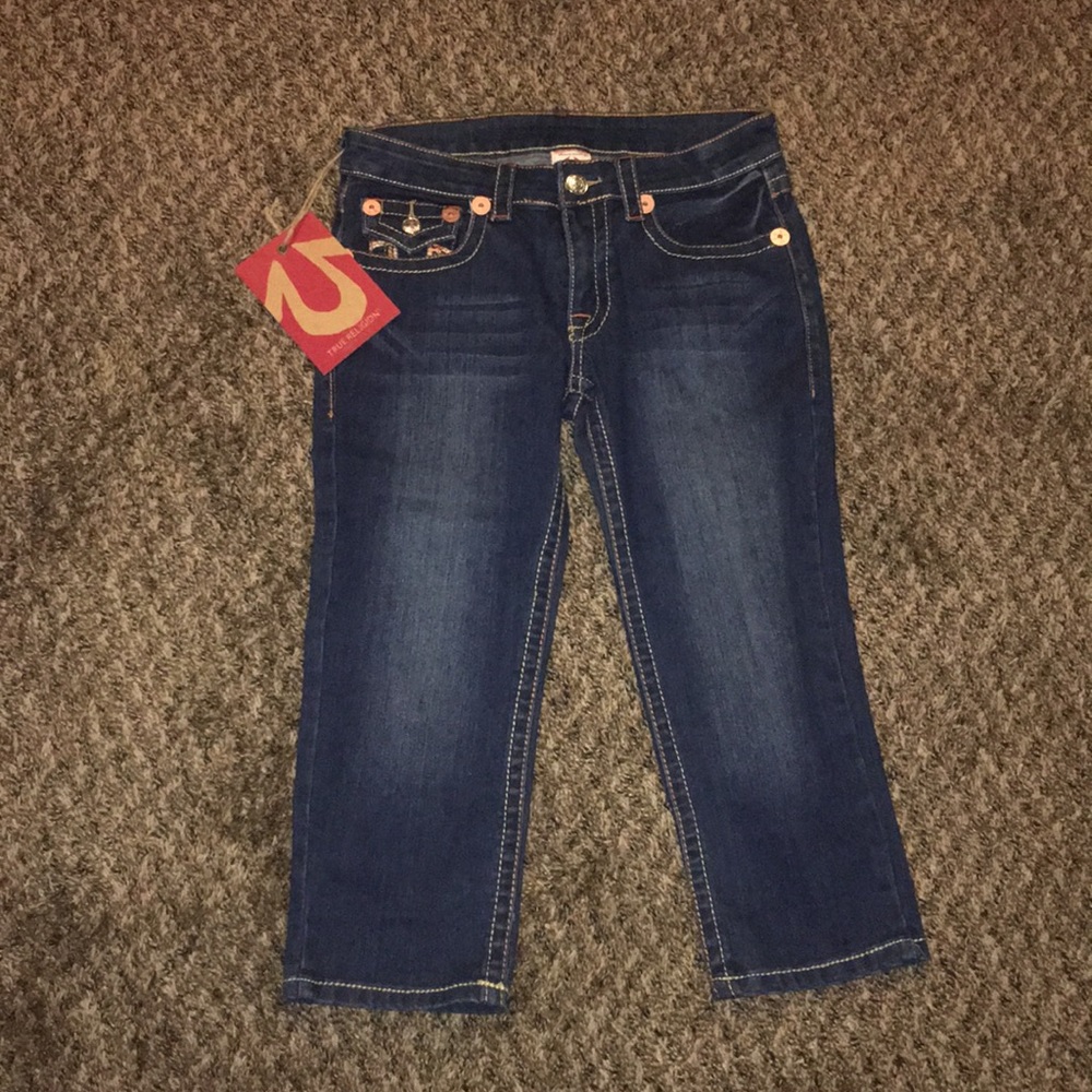 Cropped true religion jeans
